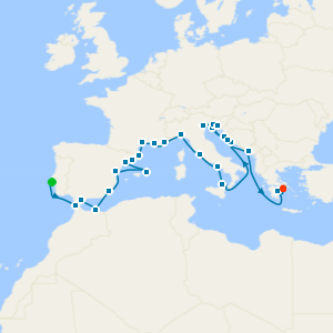 Mediterranean Gems: From Spanish Coasts to Greece from Lisbon to Athens - Fly Cruise