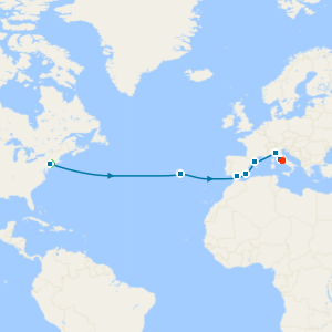 Spain, Italy & Azores Transatlantic with New York and Rome Stays