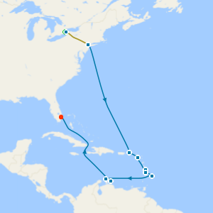 Niagara Falls, Southern Caribbean Islander from New York with Stays