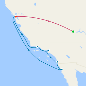 Las Vegas & Classic California Coast from San Francisco with Stays