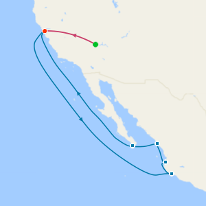 Las Vegas & Mexican Riviera from San Francisco with Stays