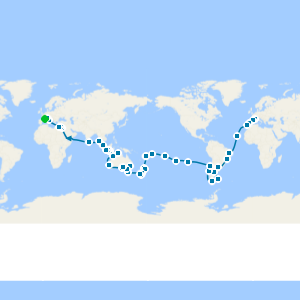 World Cruise 2029 from Marseille