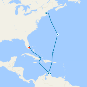 Southern Caribbean with pre and post cruise stays in Boston and Miami Beach