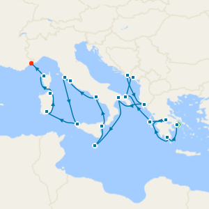 Treasures of the Mediterranean with Three Night Athens Stay and Private Acropolis Tour 