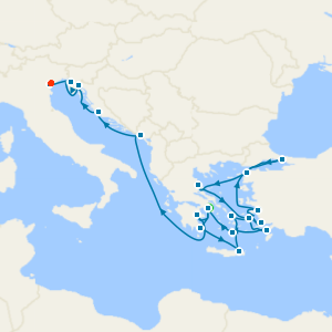 Treasures of the Greek Isles, Croatia & The Adriatic with Athens and Venice Island Stays 