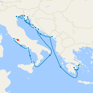 Yacht Harbors of the Aegean & Adriatic Coasts with Athens and Rome City Stays 