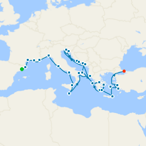 Mediterranean Gems: Adriatic to the Aegean from Barcelona to Istanbul - Fly Cruise