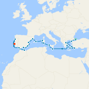 Mediterranean Mosaic: Turkey, Greece, Italy & Spain from Istanbul - Fly Cruise