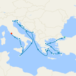 Yacht Harbours of Greece & Dalmatian Gems with Two Night Istanbul Stay 