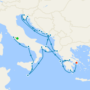 Treasures of Italy, Malta, Croatia & Greece with Rome and Athens City Stays 
