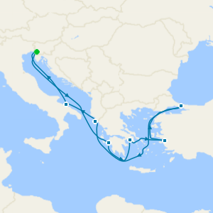 Italy, Greece & Turkey from Trieste