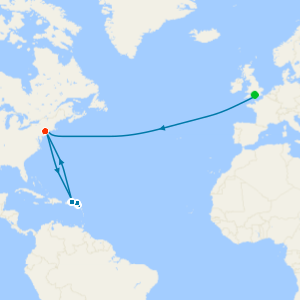 Transatlantic Crossing & Caribbean Celebration from Southampton