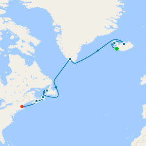 Greenland & Iceland from Reykjavik