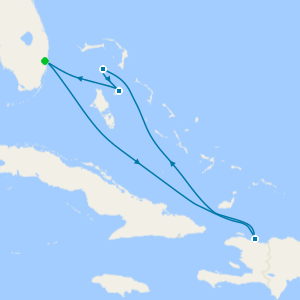 Eastern Caribbean from Ft. Lauderdale