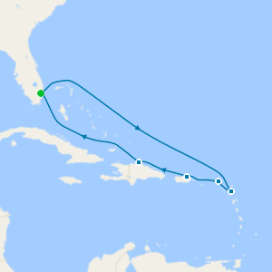 Antigua, St. Maarten, San Juan & Puerto Plata from Ft. Lauderdale