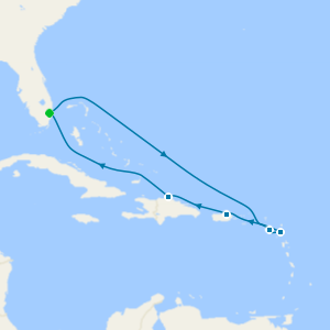 Antigua, St. Kitts, San Juan & Puerto Plata from Ft. Lauderdale