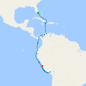 South America from Miami