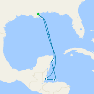 Caribbean with Harvest Caye, Cozumel & Roatan from New Orleans