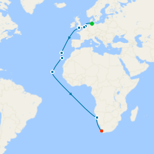 Hamburg to Cape Town