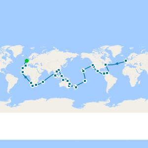 Full World Voyage from Southampton