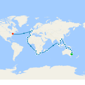 Sydney to New York