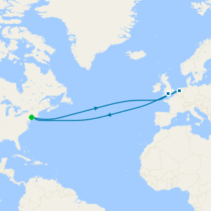 Roundtrip Transatlantic Crossing from New York
