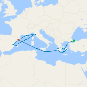 Istanbul, Greek Islands & Mediterranean from Istanbul