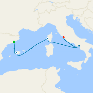 Italy, France & Spain from Barcelona