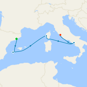 Italy, France & Spain from Barcelona