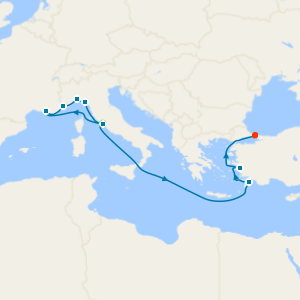 Istanbul, Greek Islands & Mediterranean from Civitavecchia