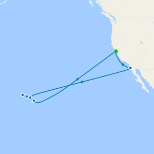 Hawaiian Islands from San Francisco