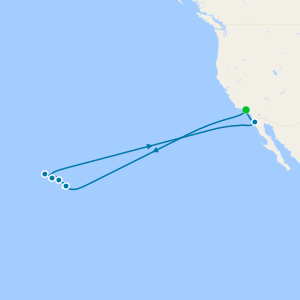 Hawaiian Islands from Los Angeles