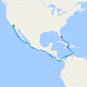 Panama Canal from Los Angeles