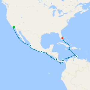 Panama Canal from Los Angeles
