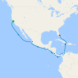 Panama Canal from San Francisco