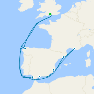 Western Mediterranean from Southampton