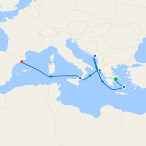 Mediterranean with Greece & Italy from Athens