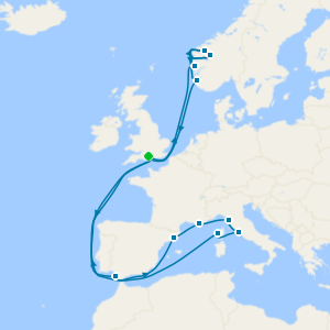 Norwegian Fjords & Mediterranean Adventurer from Southampton