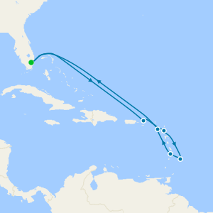 Southern Caribbean from Ft. Lauderdale