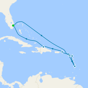 Southern Caribbean from Ft. Lauderdale