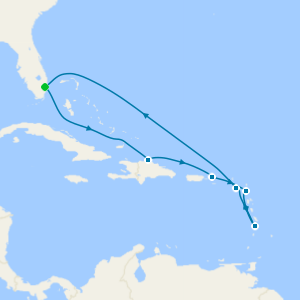 Southern Caribbean from Ft. Lauderdale