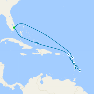 Southern Caribbean from Ft. Lauderdale