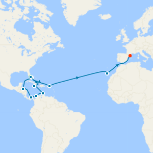 Grand Voyage from Miami to Barcelona- ITINERARY CHANGE/DO NOT USE