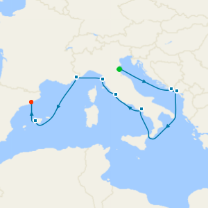 Italy, France & Spain from Ravenna