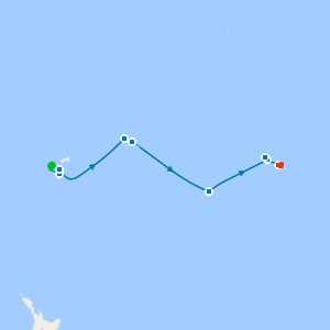 South Pacific from Fiji to Papeete