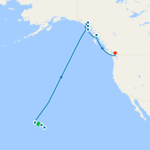 Skagway, Kauai & Juneau from Honolulu to Vancouver