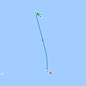 South Pacific from Honolulu to Papeete