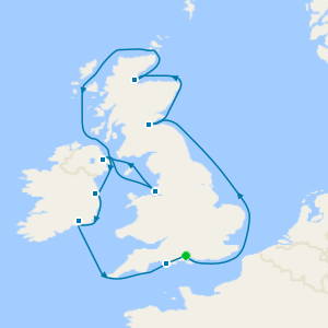 British Isles from Southampton