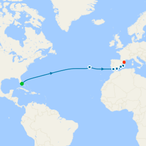 Transatlantic from Miami to Barcelona