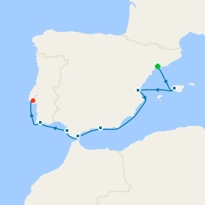 Spain & Portugal from Tarragona